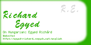 richard egyed business card